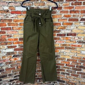 Veronica Beard Wide leg Army Green Pants Size 29/8